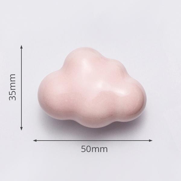 NAIERDI Children Room Ceramic Single Round Wardrobe Handle Kitchen Garden Door Handle Cabinet Handle Cartoon Furniture Handles