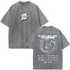 French Rapper Jul Vintage Acid Washed T Shirt Mens Women Clothing Cotton Loose Tshirt Fashion Short Sleeve Tshirts Streetwear