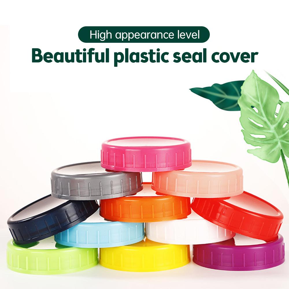 1 шт. Крышка для банки Мейсона с широким горлышком с уплотнительным кольцом Прочные полипропиленовые крышки для хранения для стеклянной банки Мейсона 2,7 дюйма, банок для консервирования