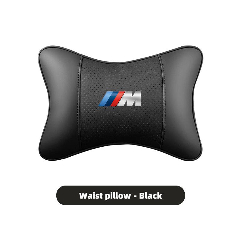 PU Leather Car Seat Headrest Lumbar Support Cushion Interior For BMW M3 M4 M5 G42 G30 G20 E39 E36 E87 E53 F44 F07 F34 G15 G16