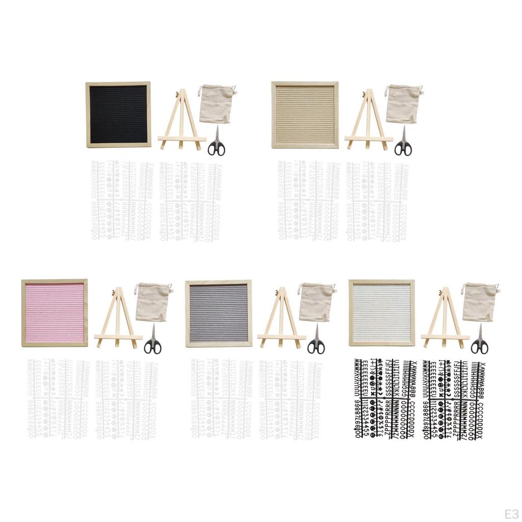 Доска для письма из фетра, сменные информационные таблички с буквами, цифрами и символами