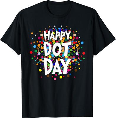 Happy Dot Day September 15th Colorful Polka Cute Gift Unisex T-Shirt