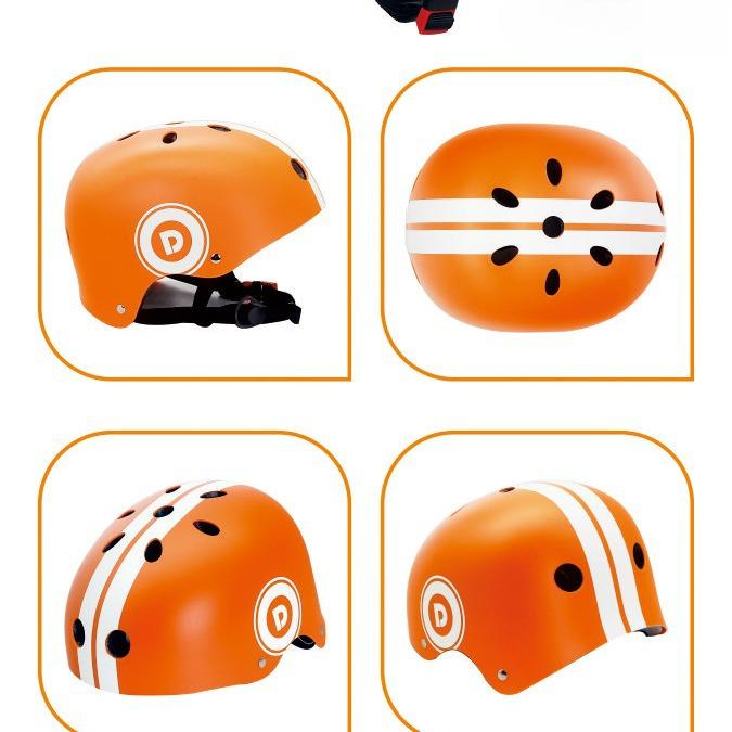 Скейтборд, роликовые коньки, велосипедный шлем с оболочкой из инженерного пластика ABS и внутренней амортизацией EPS