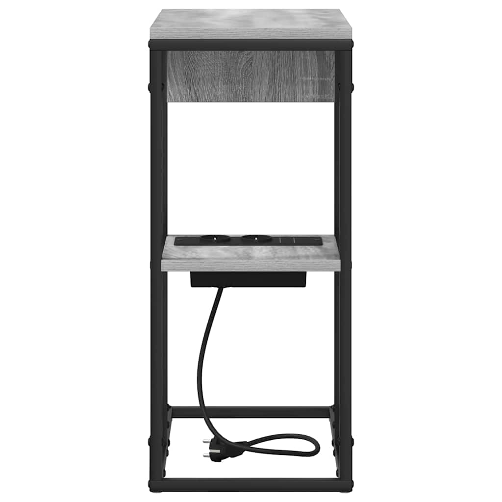 Nightstand Grey Sonoma 41.5 x 26 x 60.5 cm Engineered Wood