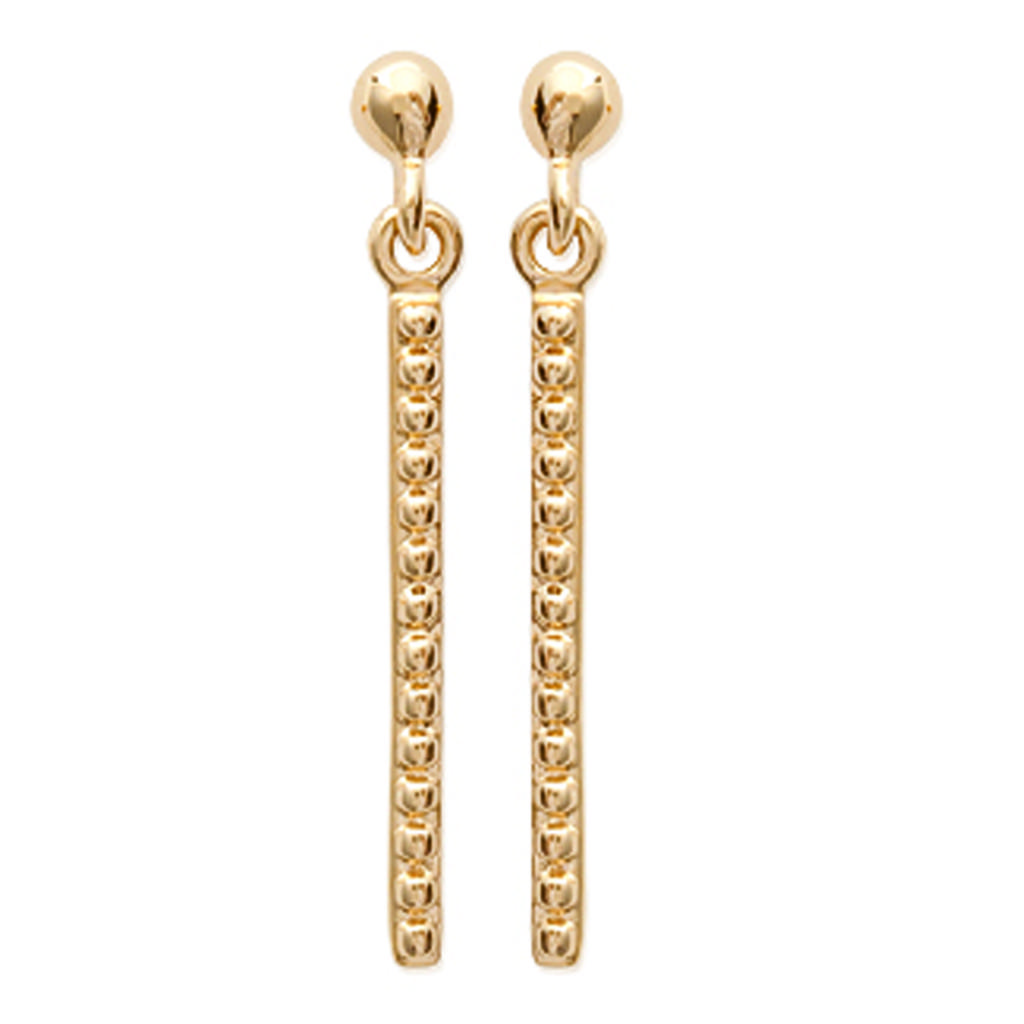 Les Trésors De Lily [K3821] - Gold Plated 'Choréographie' Earrings - 25x2 Mm