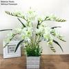 Искусственные цветы Орхидея Цветок Искусственная Орхидея Домашняя Свадебная Цветочная Композиция Цветочное Искусство Орхидея Шелковый Цветок для Украшения Дома Свадьбы