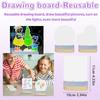 Children's Drawing Board Student Easy-to-wipe Acrylic Luminous Dust-free Handwriting Educational Toy Black Board Set 10ml
