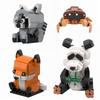 MOC Animals Figures Cute Small Raccoon Panda Models Building Blocks Toys for Children Friends Christmas Kids Christmas Gifts