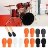 4Pcs Drum Dampener Silicone Drumstick Mute Practice Tip Drum Practice Tip for Protect Drums and Drumsticks Head