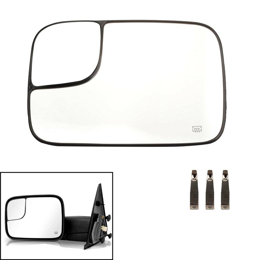Left Side Heated Towing Mirror Glass For Dodge Ram 1500-3500 2005-2009 5161011AA