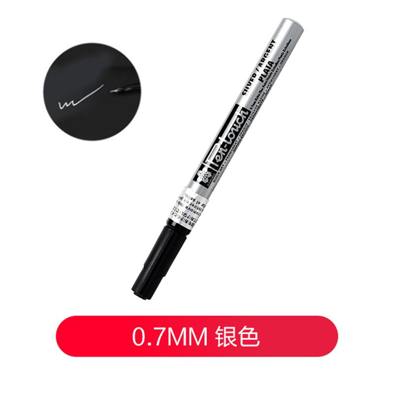 SAKURA Ручка-маркер Pen-Touch Paint Pen Ручка для подкрашивания 0,7 мм 1,0 мм 2,0 мм Золотой Серебряный Белый Медный Водонепроницаемый Маркер Металлический Масляный Маркер Восковой
