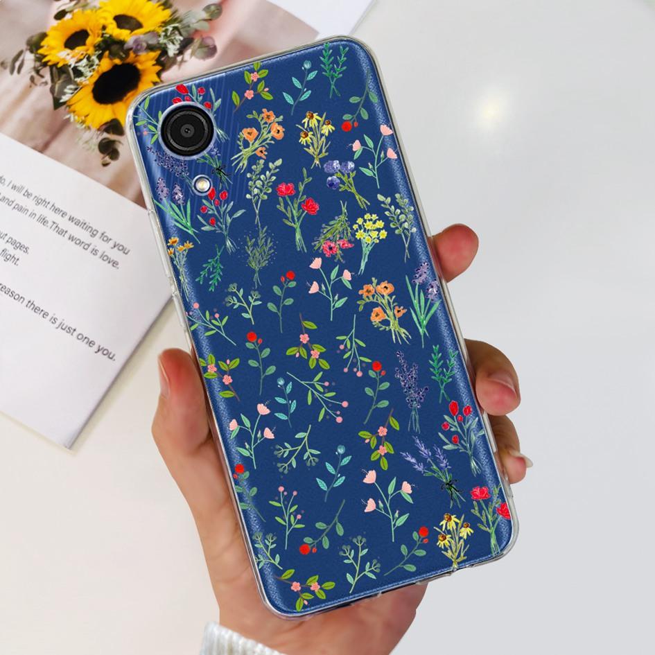 For Cover Samsung Galaxy A03 Core Phone Case Stylish Flower Butterfly Soft Silicone Clear Cover For Samsung A03 Core A032F Coque