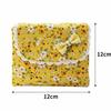 Floral Cosmetic Bag Three-fold Data Cables Organizer  for Students Girls