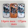Сделай сам задняя крышка 14 pro max на 17 pro max Сборка задней крышки Полностью совместимая Для iPhone 14 Pro Max Как 17 Pro Max Задний корпус