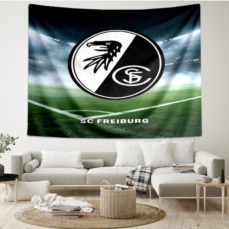 SC Freiburg Print Tapestry - Portable Wall Decor Cloth, for Home, Dorm, Travel, Bedroom, Living Room - Ideal Birthday Housewarming Gift