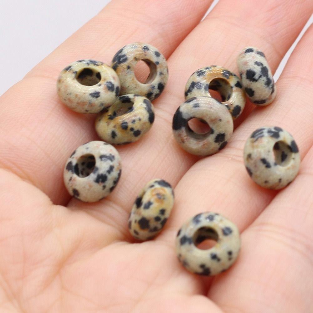 Agates Agates Stone Beads Colorful Lotus Perforated Beads Big Hole Loose Beads Girl Gifts