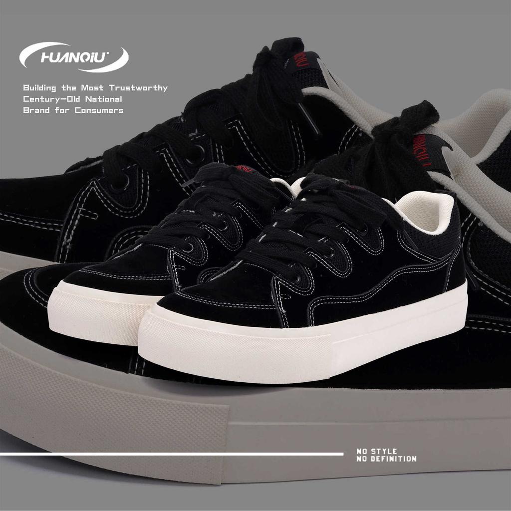 Global Casual Board Shoes Men's ZHQ-XA333 New Black Men's Shoes Versatile Platform Men's Trendy Canvas Shoes