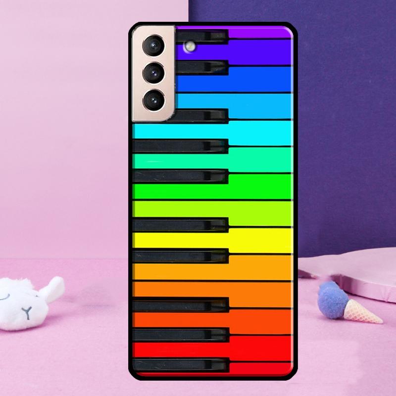 Музыкальный чехол для телефона с клавишами пианино для Samsung Galaxy S25 S24 Ultra S9 S10 S20 S21 S22 Plus S23 FE S24 FE Чехол
