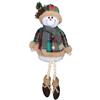 Minami Boeki Snowman Fabric Plush Doll Figurine Christmas Display Stand Santa Claus Snowman Gift