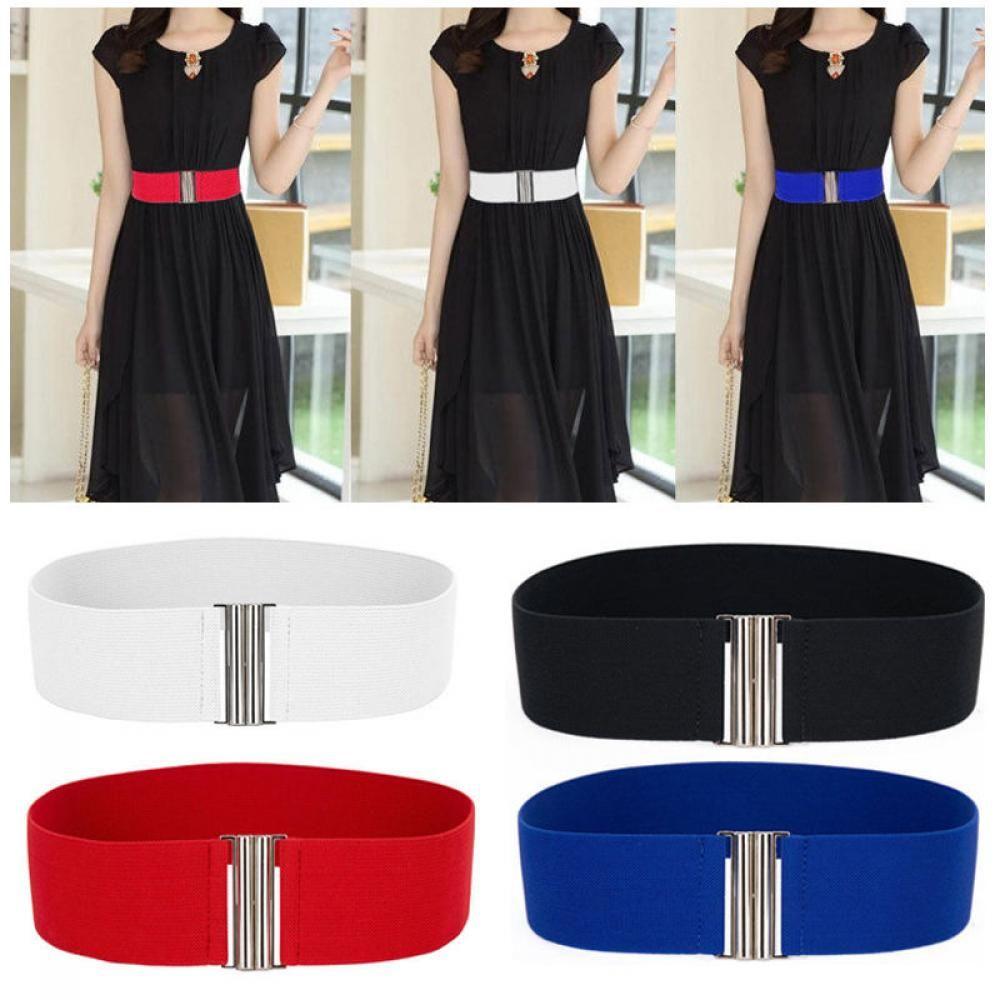 Fashion Hot Buckle Stretch Waist Waistband Corset Elastic Wide Belts