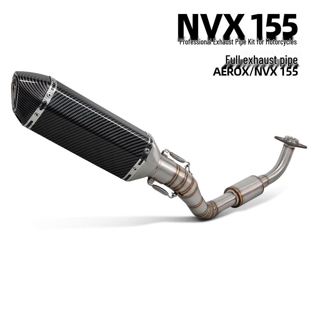 Маленькая шестиугольная выхлопная труба 370 мм для Yamaha NVX155 со встроенным противодавлением