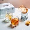 Creative Glass Cup Irregular Glacier Cup Transparent Coffee Latte Cup Beverage Cups Water Cups Tea Cups Household Drinkware