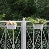 Flower Pot Large Capacity Cultivate Deep Detachable Hooks Thickened Decorative Iron Vintage Pastoral Balcony Wall Hanging