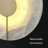 Oeny Настенный светильник Round из латуни и натурального мрамора