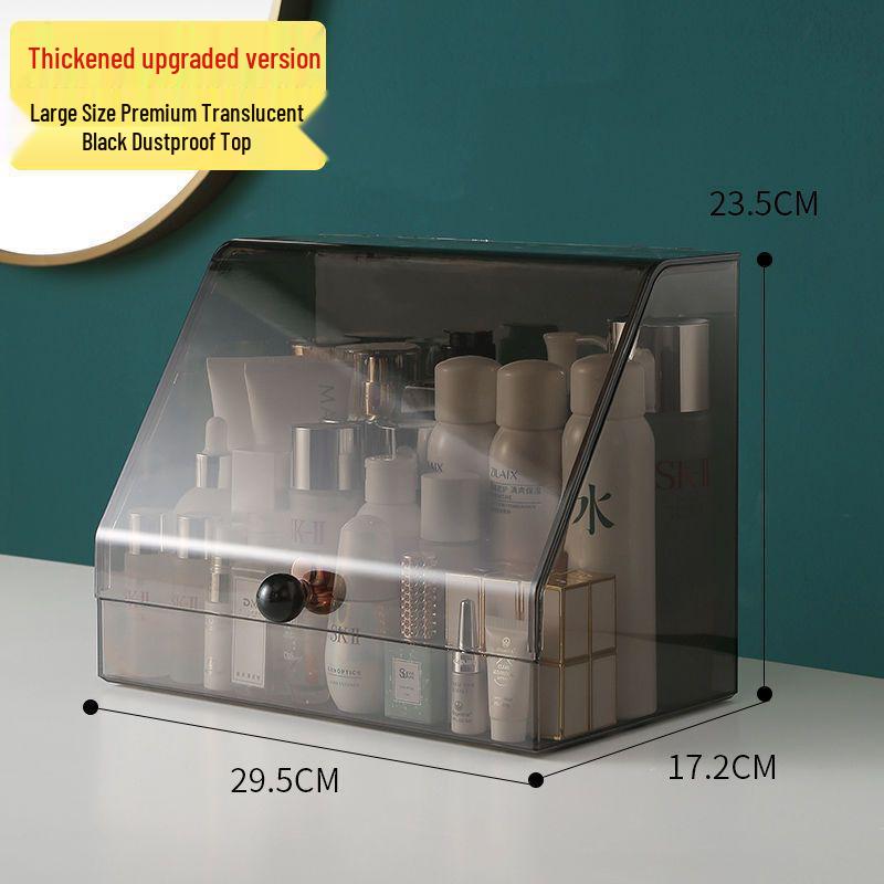 Прозрачный пыленепроницаемый органайзер для косметики большой вместимости для помады и средств по уходу за кожей