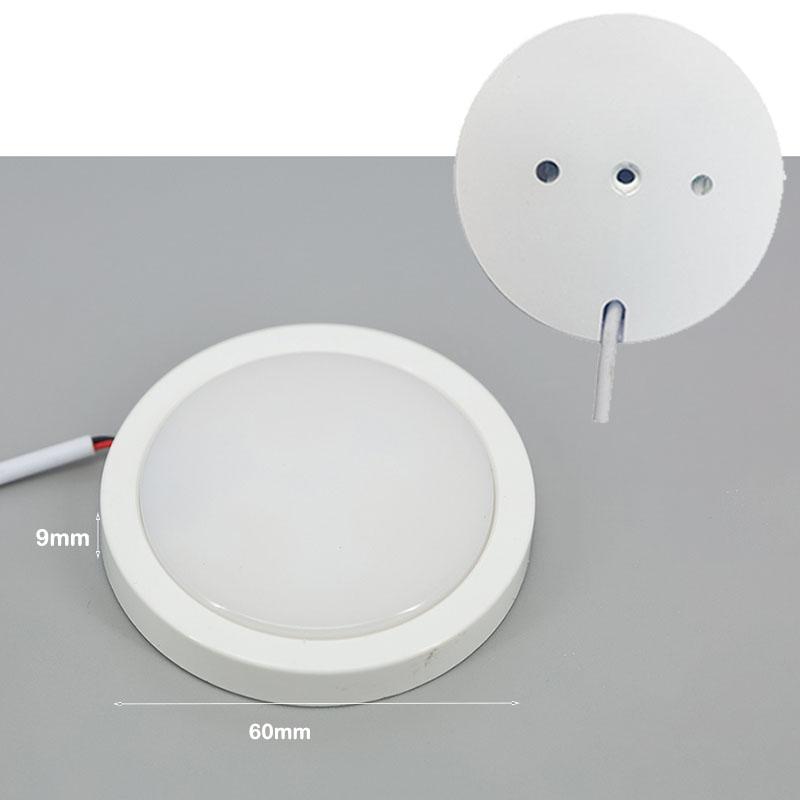 6 см USB 5 В светодиодный 3 Вт светильник под шкафом, витрина, полка, прилавок, затемняющее освещение, караван, кемпер, точечный светильник для салона