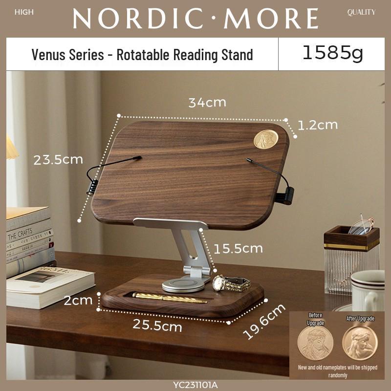 Adjustable Solid Wood Book Holder & Reading Stand for Children and Office