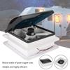 14" RV Caravan Roof Vent Manual RV Camper Fan 12V Skylight со светодиодной подсветкой