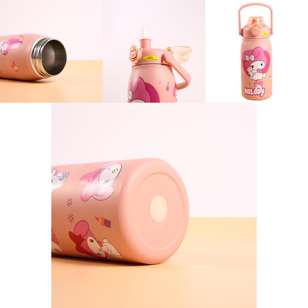High-performance Cartoon Sanrio Thermos Blue Crown Little White No)