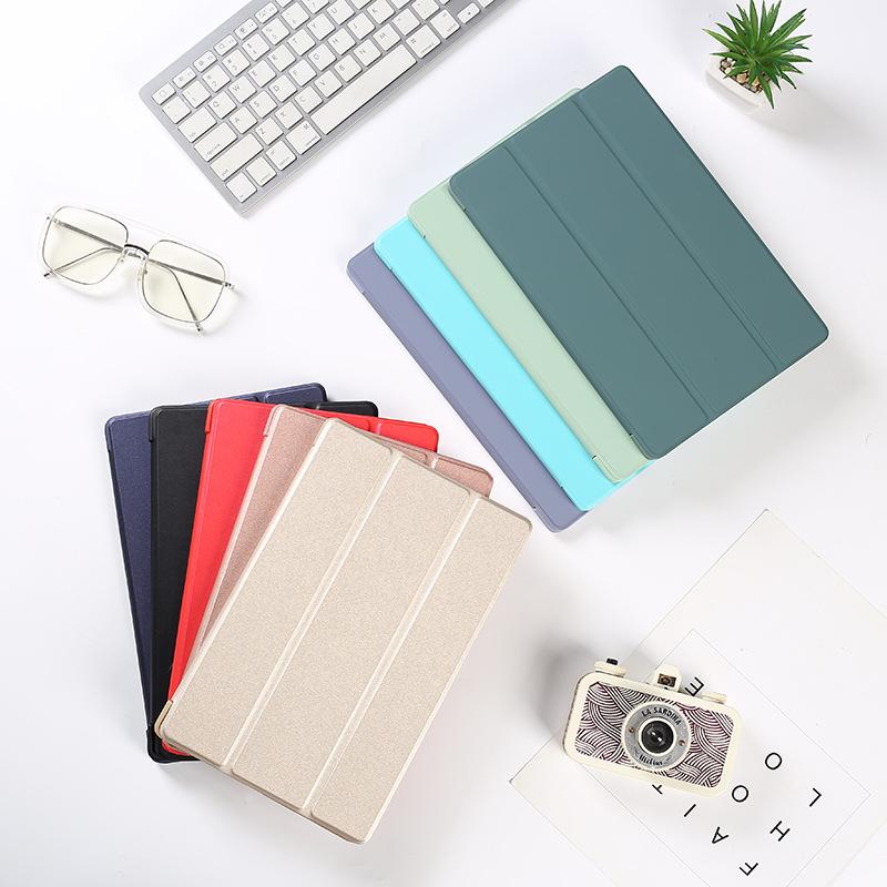 For Galaxy Tab A7 Magnetic Protective Case 10.4inch Leather Case T500 Tri-Fold T505 Sleep Mode TPU Soft