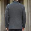 Мужской блейзер в стиле business casual из смесовой шерсти