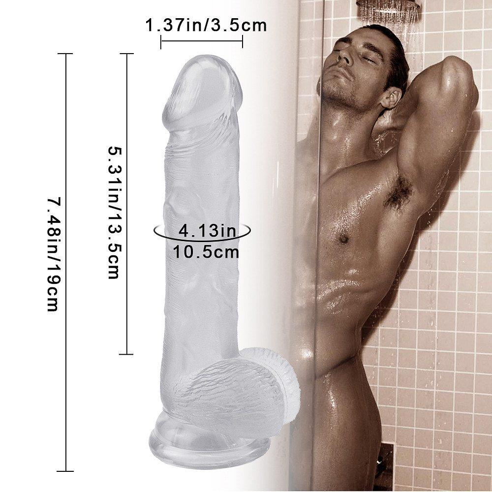 Transparent Dildo Anal Plug for Women Realistic Penis With Suction Cup Erotic Butt Plug Sex Toys Big Penis Dick Dildos Adult