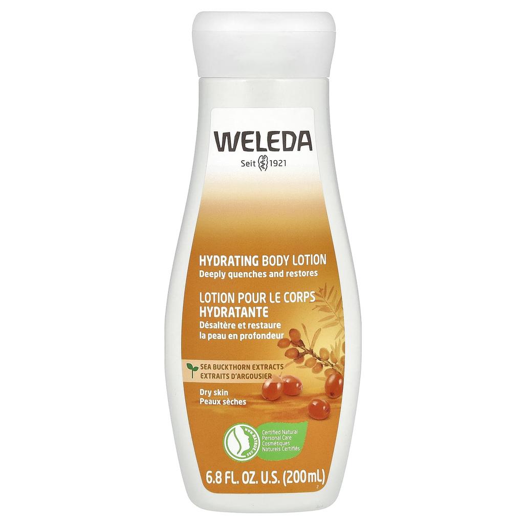Weleda Hydrating Body Lotion, Sea Buckthorn Extract, 6.8 Fl Oz (200 Ml)