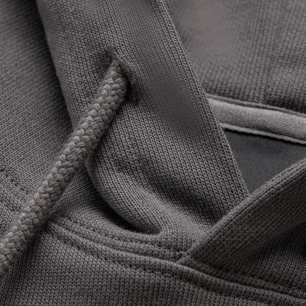 Li Ning Sports Lifestyle Series Loose Fit Hooded Printed Letter Sweatshirt Unisex Sweatshirt Street-Grey AWDU923-7