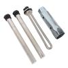 4 шт. Нагревательный элемент для водонагревателя RV с торцевым ключом, анодные стержни 520900, металл, улучшенная производительность для водонагревателя RV