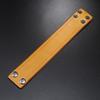 Punk Style Wide Leather Bracelet Men Women Genuine Cowhide Cuff Band With Electroplated Accent Unisex Retro Industrial