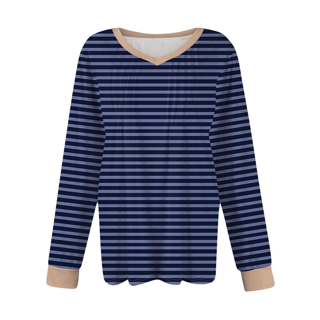 Женские рубашки с длинным рукавом-фонариком, плиссированные туники с V-образным вырезом, осенние топы с длинным рукавом и принтом