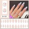 Long Almond False Nails French Nail Tips Manicure Press On Nails  Women