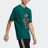 adidas Оригинальная футболка Artist SS Planet Protect с принтом, спортивная футболка с круглым вырезом и короткими рукавами, мужские топы, лесно-зеленый HA2248