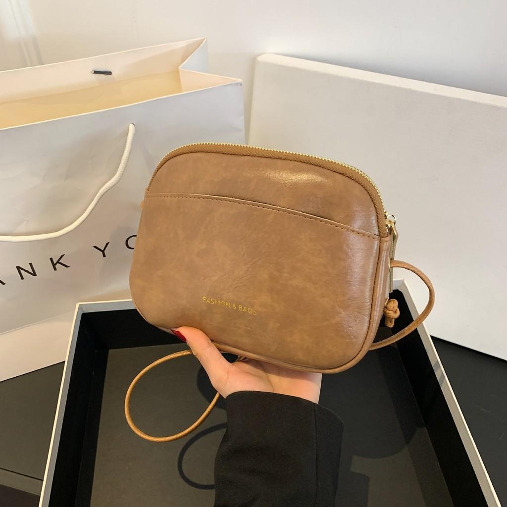 Ielgy Small Square Bag Fashion Simple Large-Capacity One-Shoulder Messenger Casual Trendy Shoul