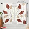2 шт., 2D принт на ткани, Шторы Рулонные шторы Осенние листья Полиэстер (без стержня) Праздничное использование для гостиной, офиса,