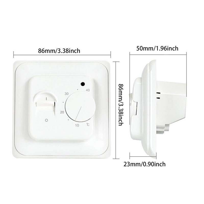Электрическая система отопления Механическая ручка термостата Механический электрический теплый пол 16A Регулятор температуры Внешний датчик