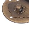 Round EmNaBossing Copper Hasp Retro Wooden Box Lock Clasp Decorative Hasps for Wedding Card Boxes Wine Boxes