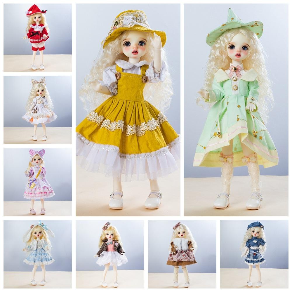 Fashion 30cm Doll in Costume Cloth Sweet Cute 30cm Doll Dress Set Accessories NO Doll 30cm Doll Dress Clothes Bjd Doll