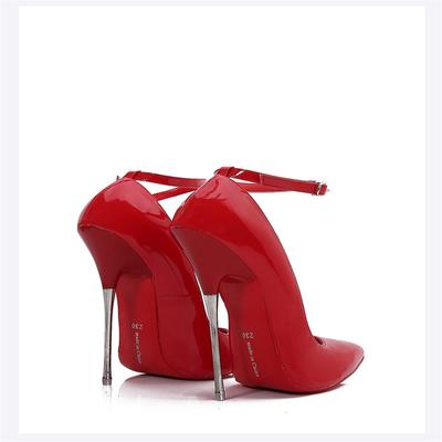 16 см экстремальные металлические высокие каблуки-шпильки сексуальные однотонные фиолетовые женские туфли-лодочки фетиш-модель унисекс индивидуальный цвет обувь для трансвеститов