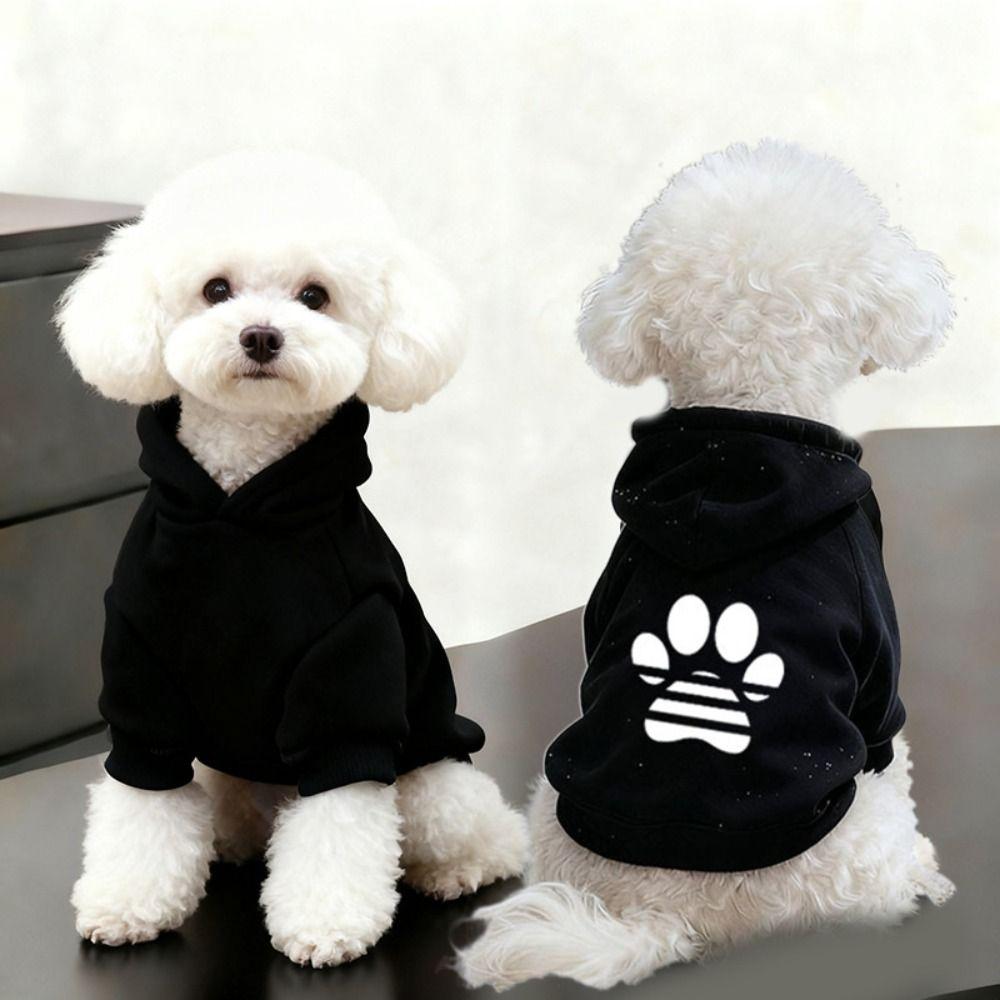 Windproof Dog Clothes Cotton Dog Sweatshirt Fashion Pet Coat Small Dogs